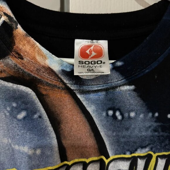 RARE Vintage 2000 WWF The Rock T-Shirt Size L 'Smell What The Rock Is Cooking' - Picture 4 of 4